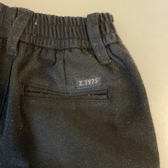 Zara - Warm Touch Pleated Chino Pants - Black - Size 3-4T - Picture 3 of 4